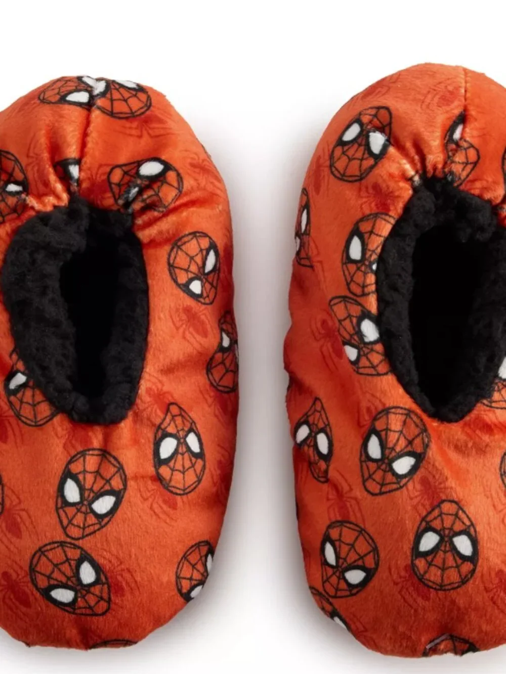 Marvel Spiderman Toddler Boys Snuggle Toe Slippers Red (2T-3T)